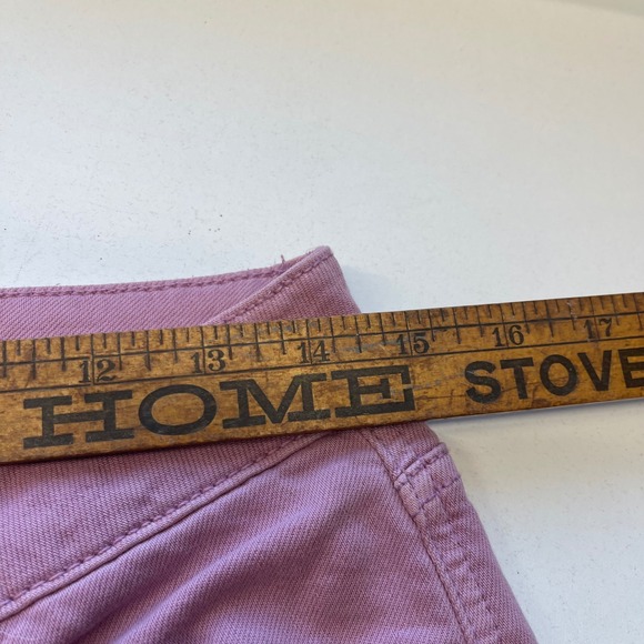 American Eagle Outfitters Low Rise Baggy Wide Leg Jeans Size 2 Short Pink - Picture 9 of 9